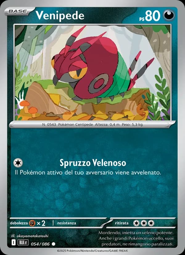 Venipede card in Italian