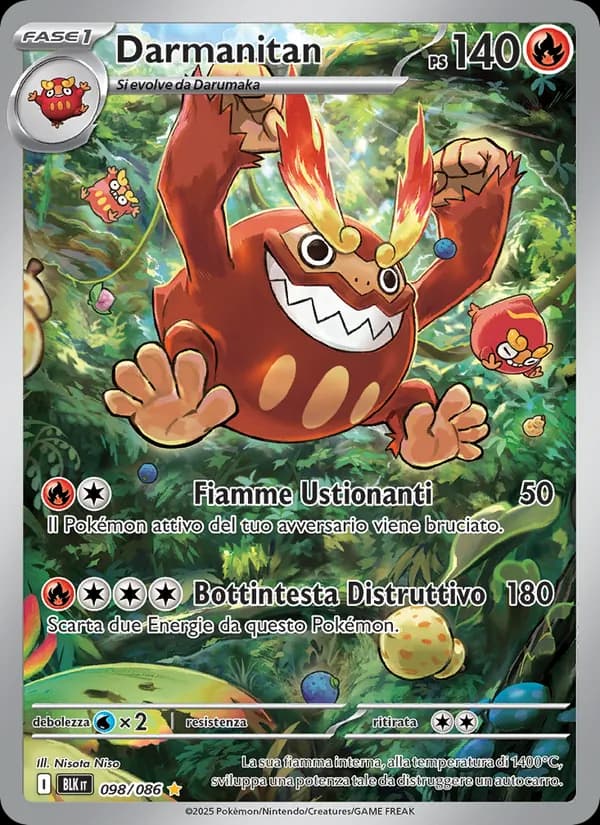 Darmanitan card in Italian