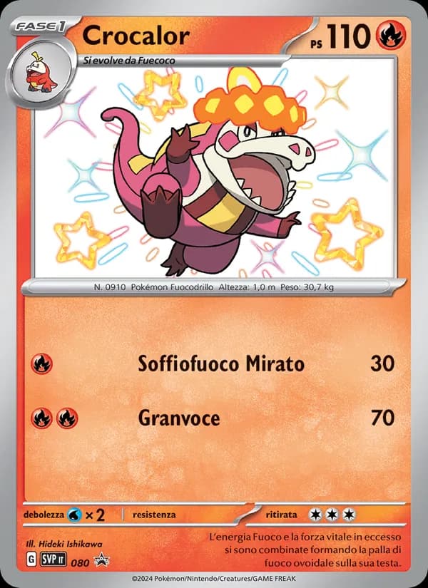 Crocalor card in Italian