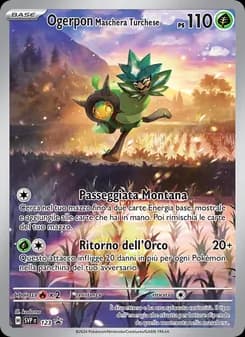 Ogerpon Maschera Turchese card in Italian