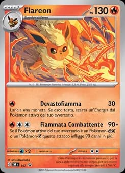 Flareon card in Italian
