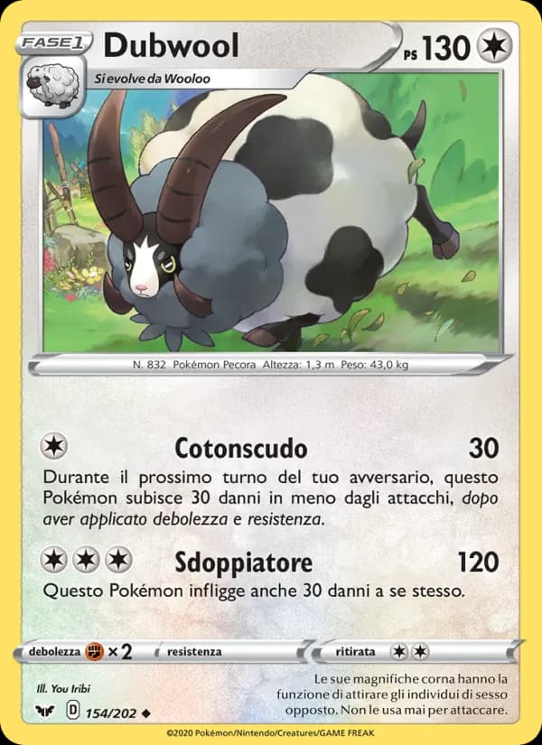 Dubwool card in Italian