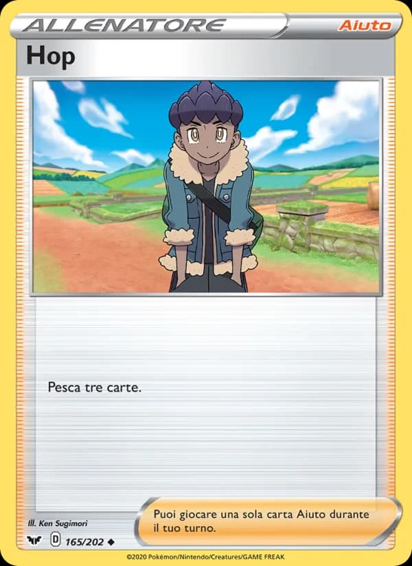 Hop card in Italian