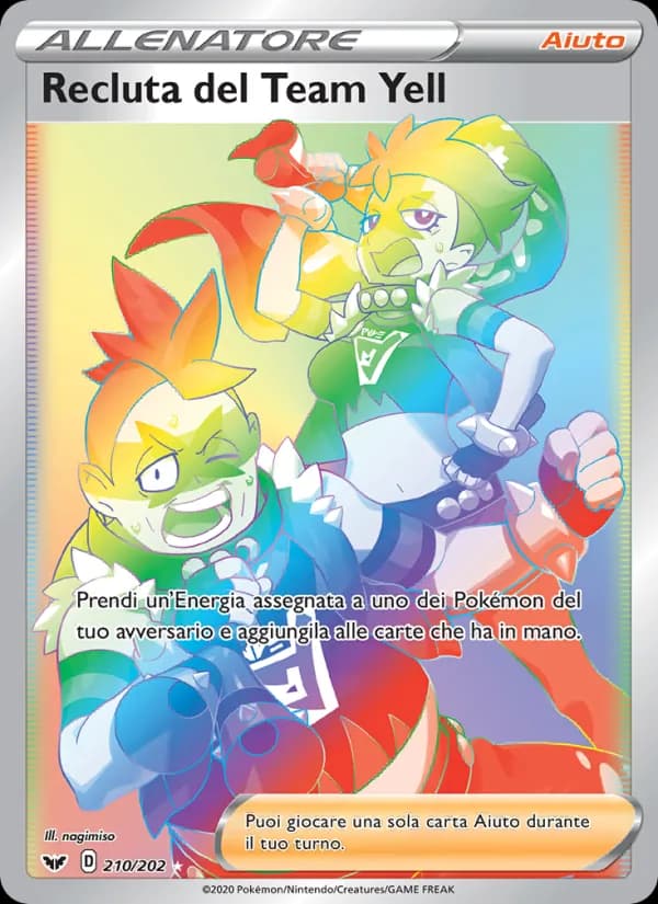 Recluta del Team Yell card in Italian