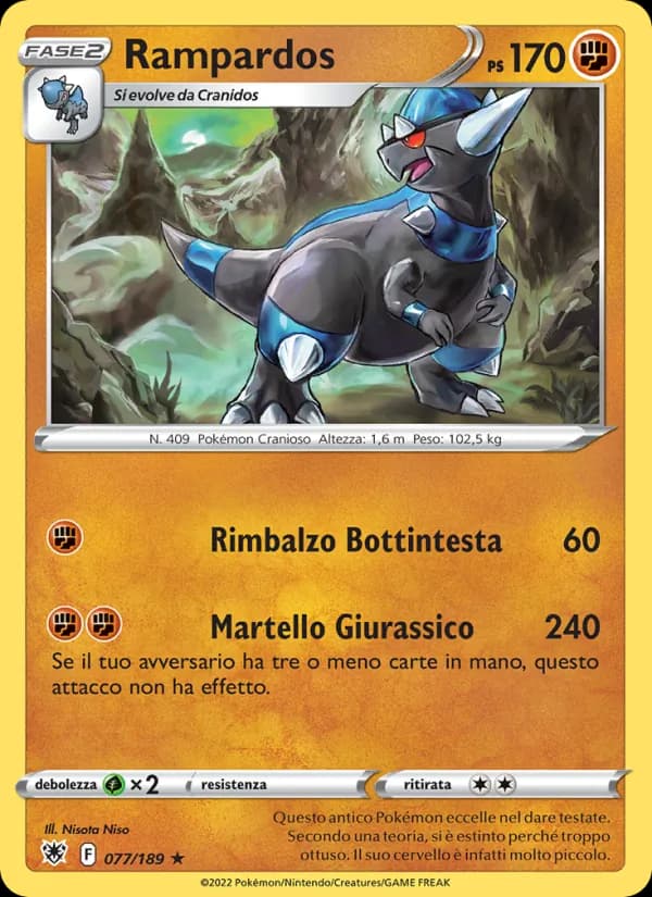 Rampardos card in Italian