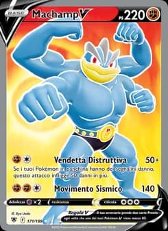 Machamp V card in Italian