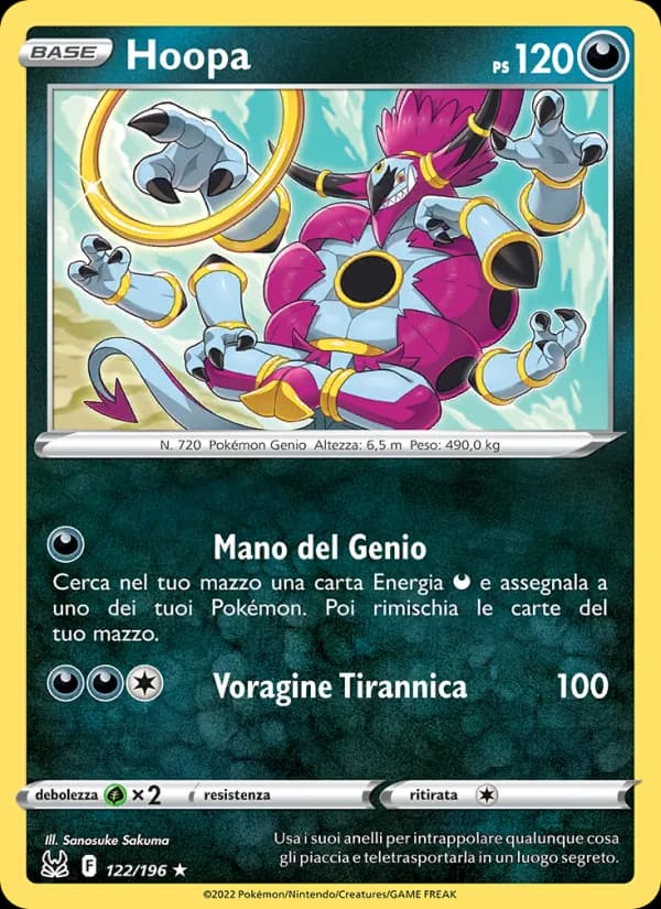 Hoopa card in Italian