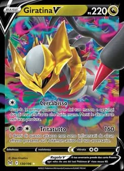 Giratina V card in Italian