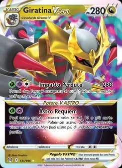 Giratina V ASTRO card in Italian