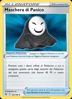 Maschera di Panico card in Italian