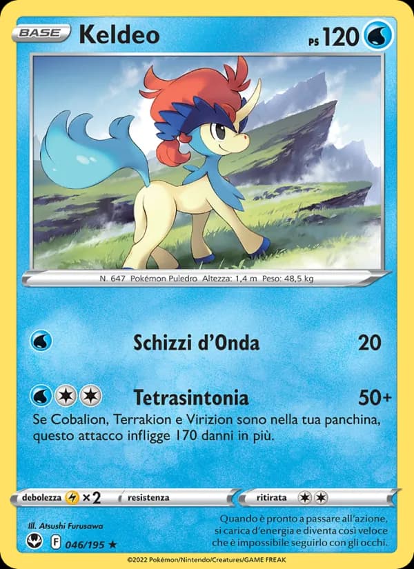 Keldeo card in Italian