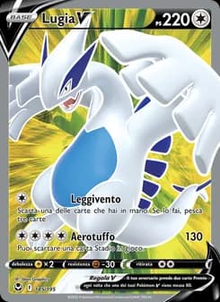 Lugia V card in Italian