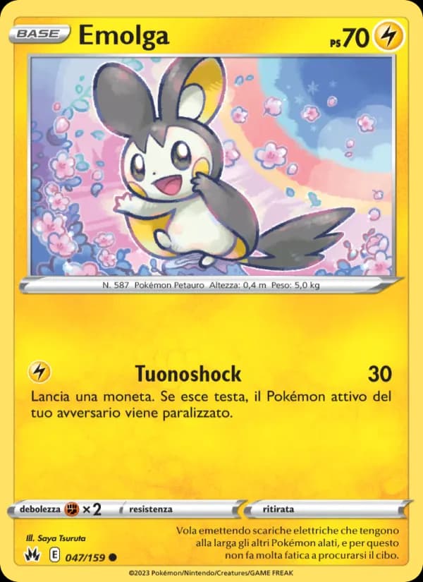 Emolga card in Italian