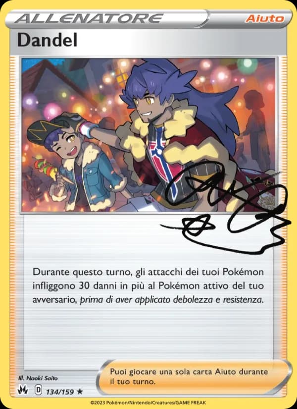 Dandel card in Italian