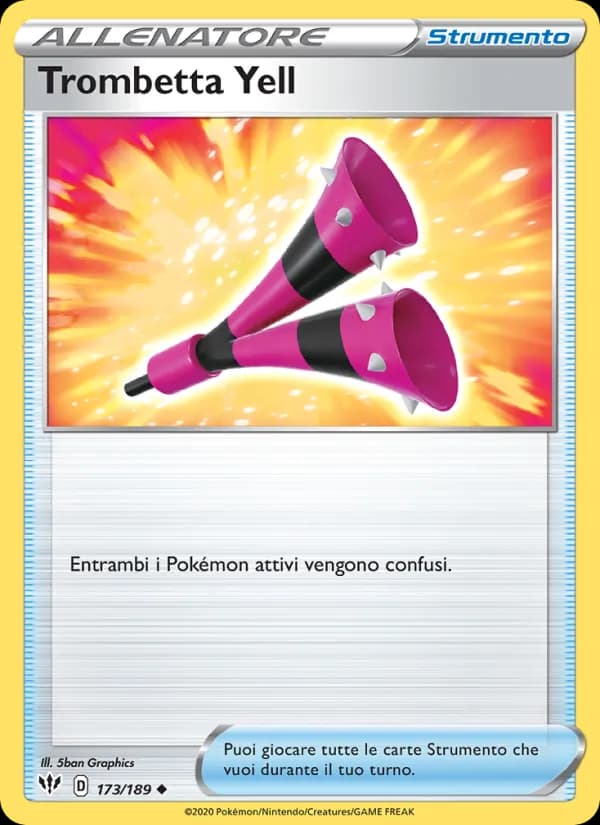 Trombetta Yell card in Italian