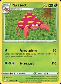 Parasect card in Italian