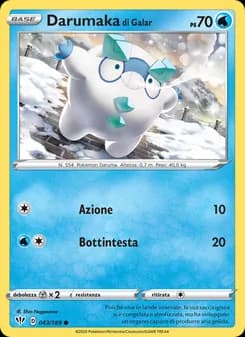 Darumaka di Galar card in Italian