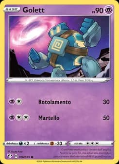 Golett card in Italian
