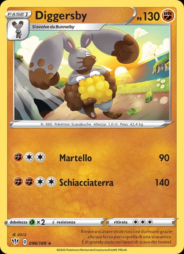 Diggersby card in Italian