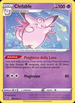 Clefable card in Italian