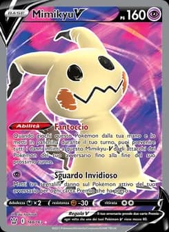 Mimikyu V card in Italian