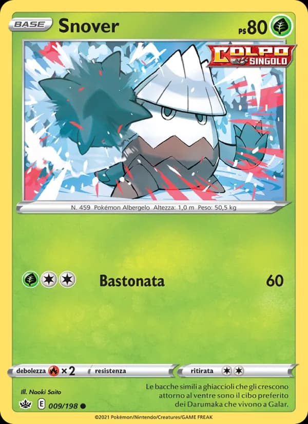 Snover card in Italian