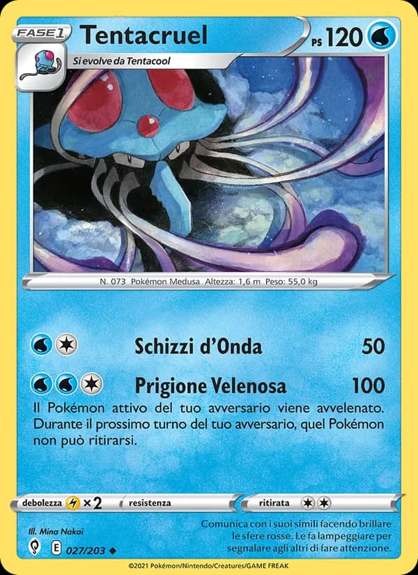 Tentacruel card in Italian