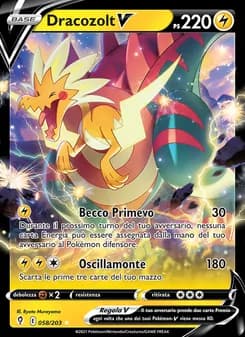 Dracozolt V card in Italian