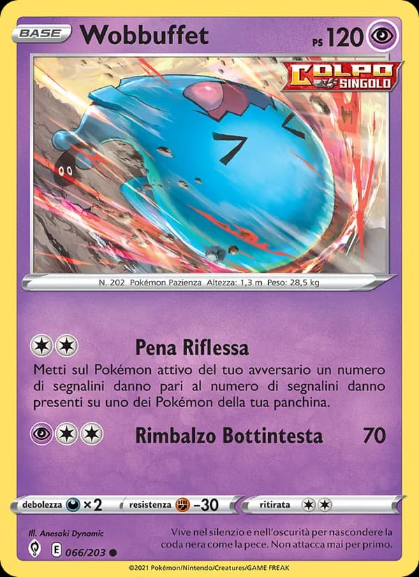 Wobbuffet card in Italian