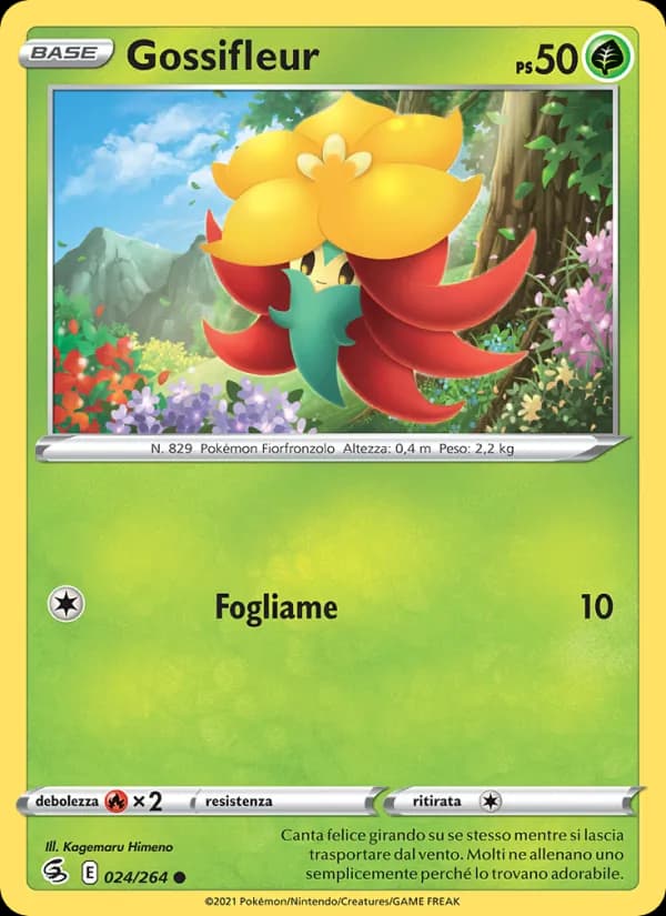 Gossifleur card in Italian