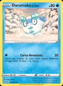 Darumaka di Galar card in Italian