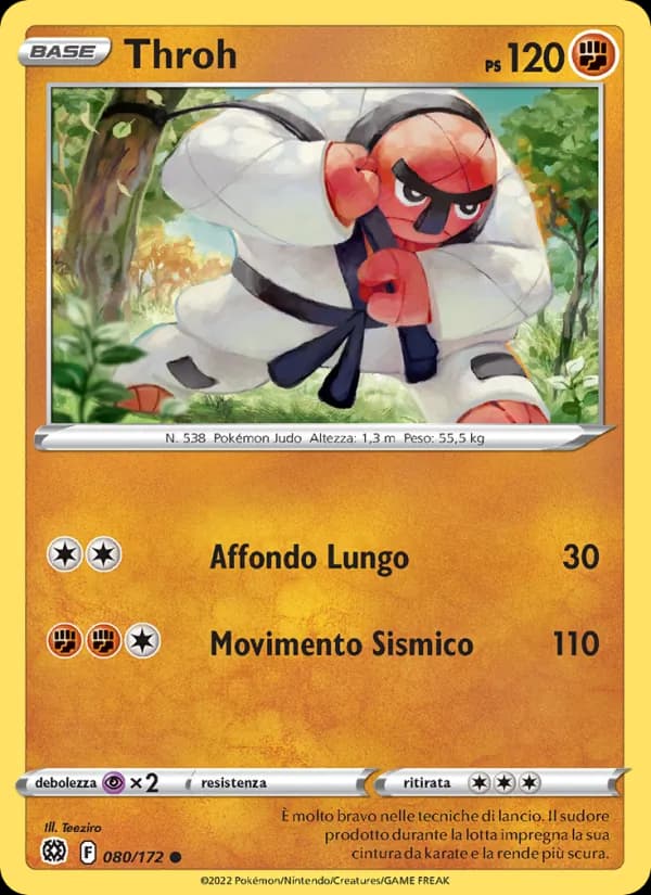 Throh card in Italian