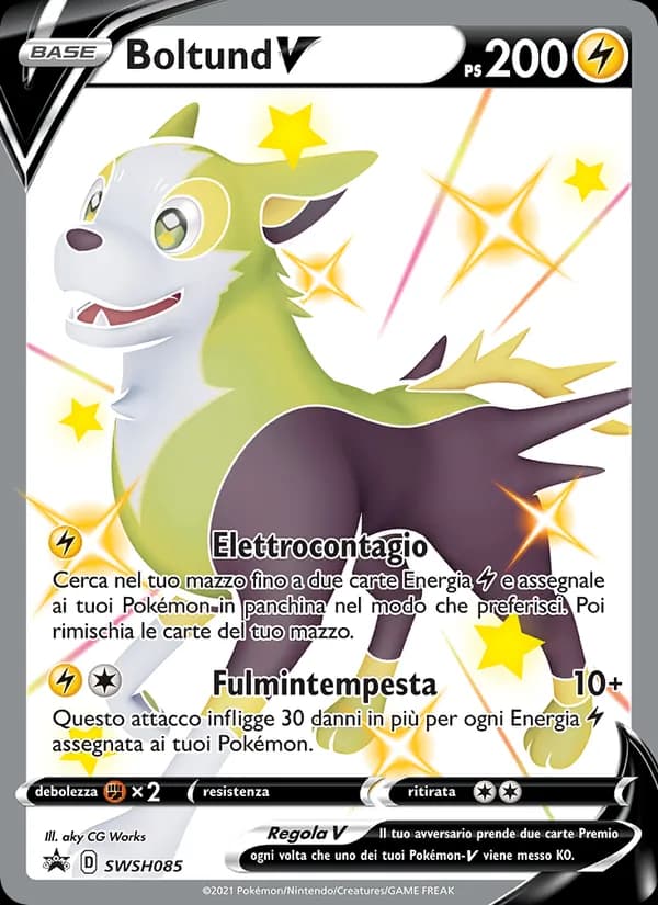 Boltund V card in Italian