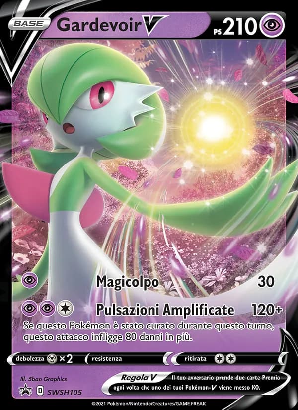 Gardevoir V card in Italian