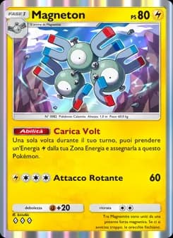 Magneton card in Italian