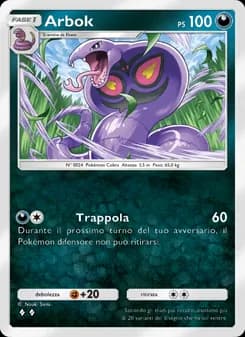 Arbok card in Italian