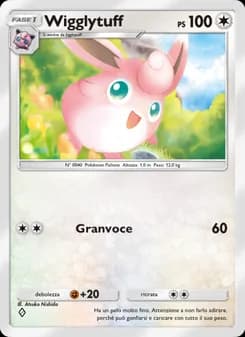 Wigglytuff card in Italian