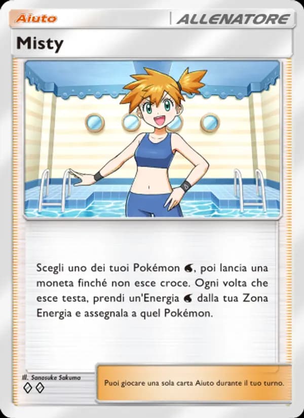 Misty card in Italian
