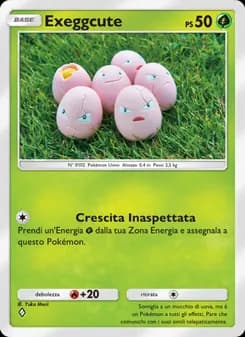 Exeggcute card in Italian