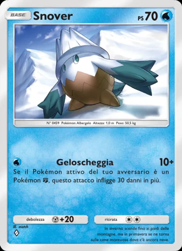 Snover card in Italian