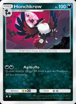 Honchkrow card in Italian