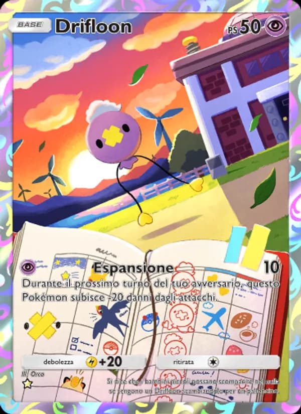 Drifloon card in Italian