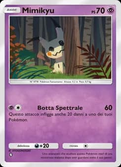 Mimikyu card in Italian