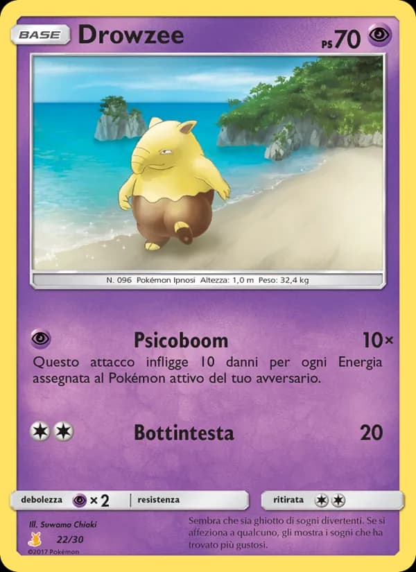 Drowzee card in Italian