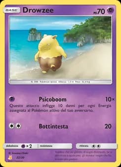 Drowzee card in Italian