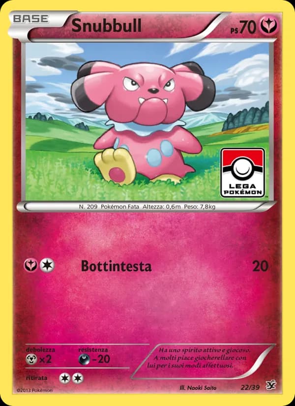 Snubbull card in Italian