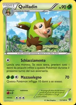 Quilladin card in Italian