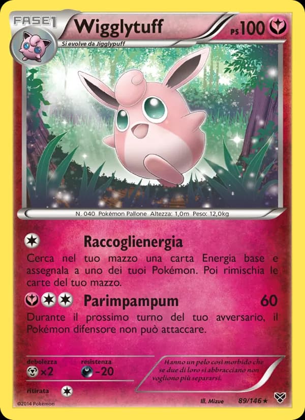 Wigglytuff card in Italian