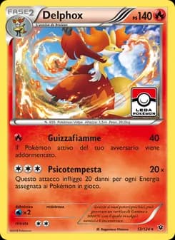 Delphox card in Italian