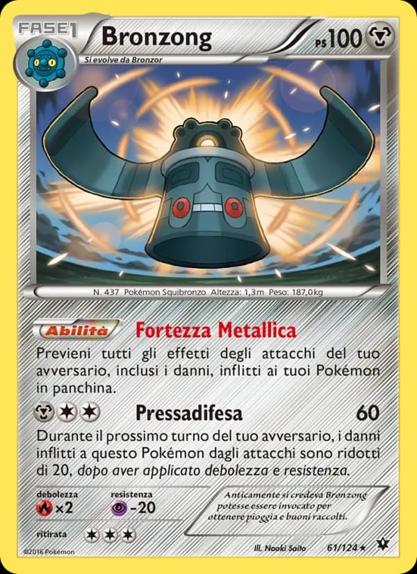 Bronzong card in Italian